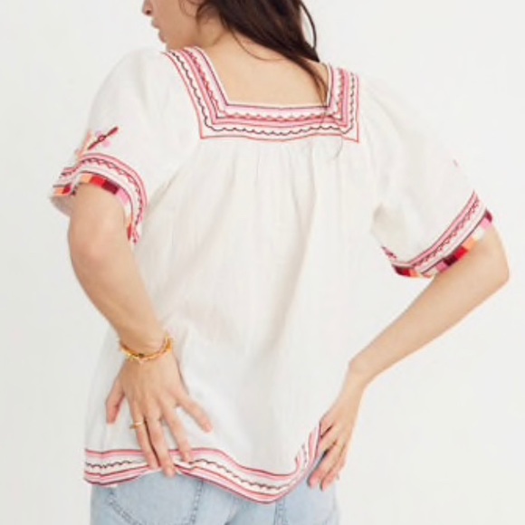 Madewell Embroidered Sandblossom Top - Picture 2 of 6